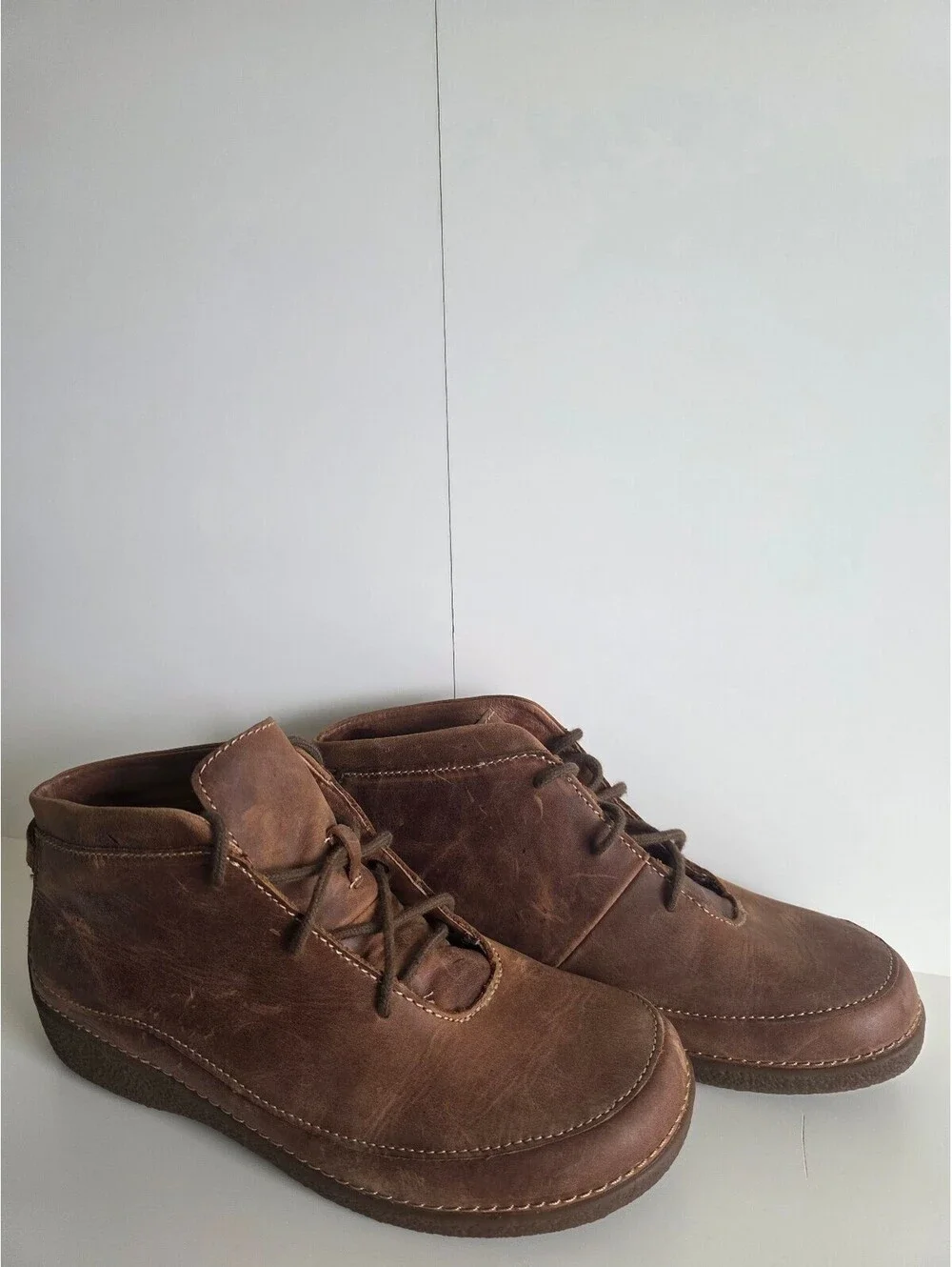 Duluth Trading Andina Brown Chukka Leather Ankle Boots, size 9.5